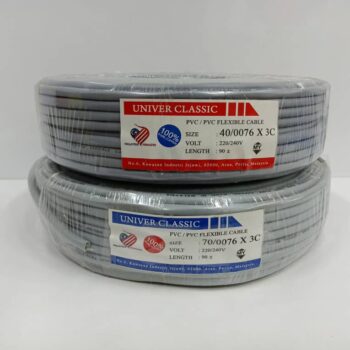 UNIVER CLASSIC WIRE 3 CORE FLEXIBLE CABLE